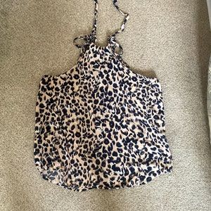 Cheetah print sleeveless top - size M